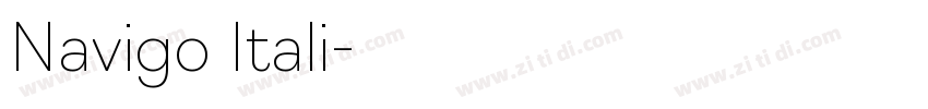 Navigo Itali字体转换